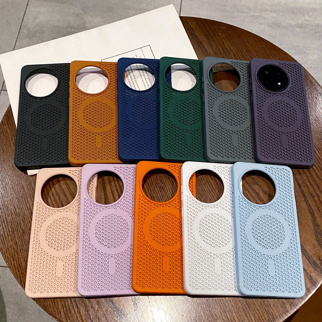 MagSafe Honeycomb Mesh Heat Dissipation Case for OnePlus 15 / 13 / 12 / Ace 6 / Ace 5 / Ace 3 Pro | Cooling PC Cover
