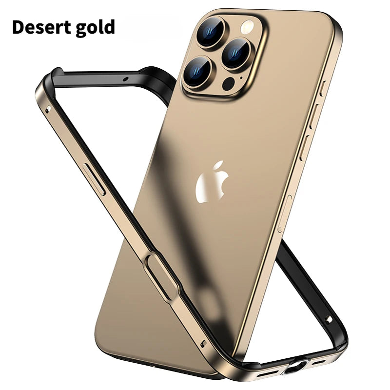 iPhone Aluminum Bumper Case – Hybrid Metal & Silicone Frame