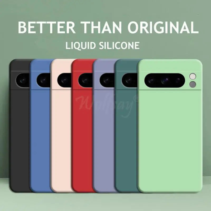 Liquid Silicone Soft TPU Case for Google Pixel 6–10 Pro XL