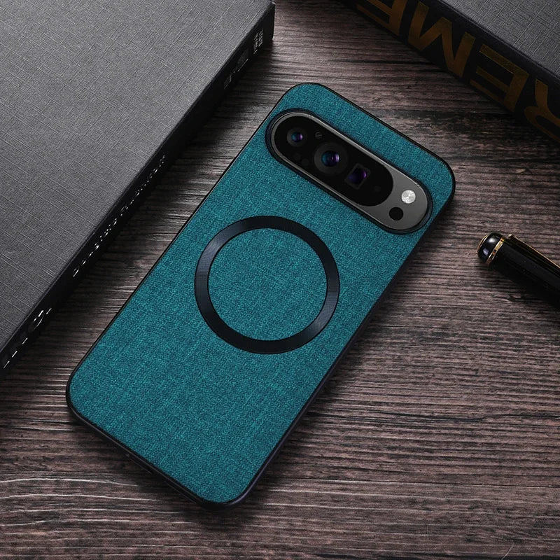 Fabric Cloth MagSafe-Compatible Case for Google Pixel 6–11 Series