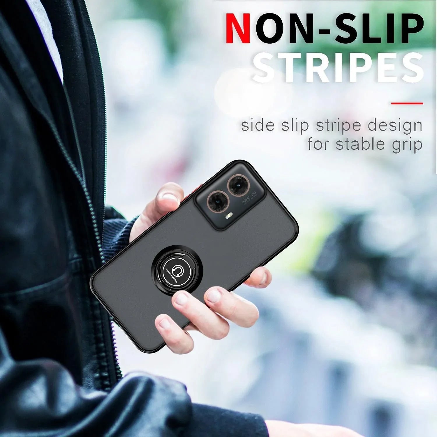 Motorola Moto Armor Matte Ring Case