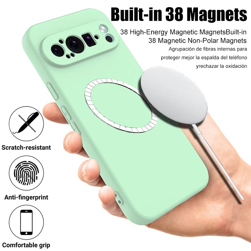 Luxury Liquid Silicone MagSafe Case for Google Pixel