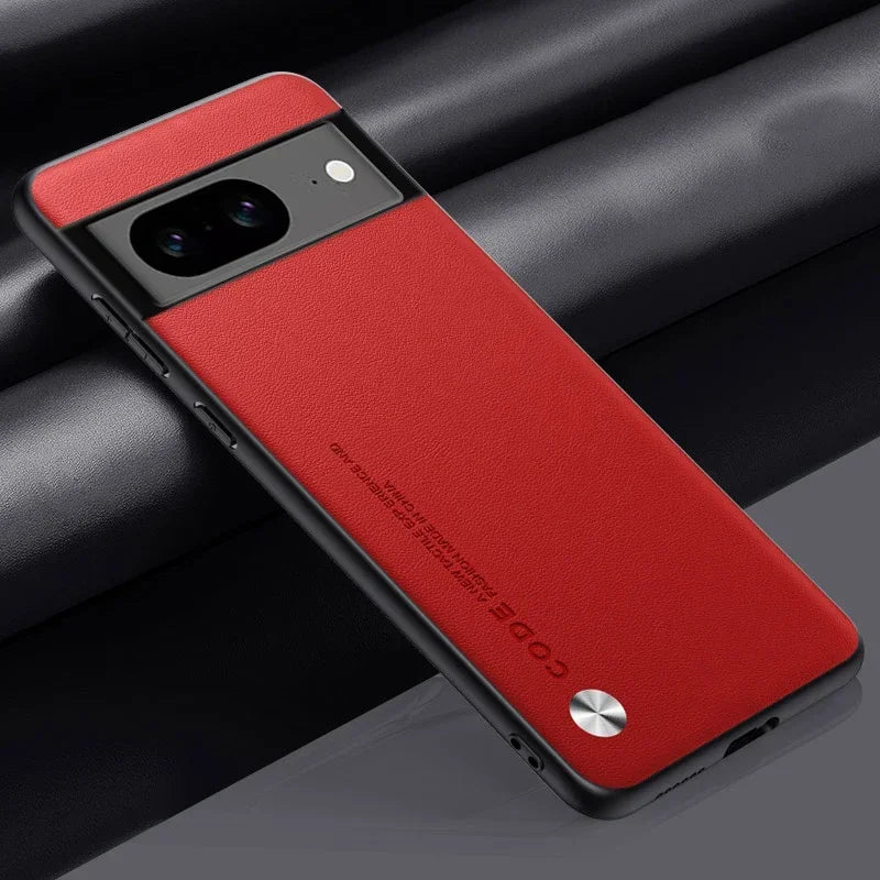 Carbon Fiber Leather & Silicone Case for Google Pixel