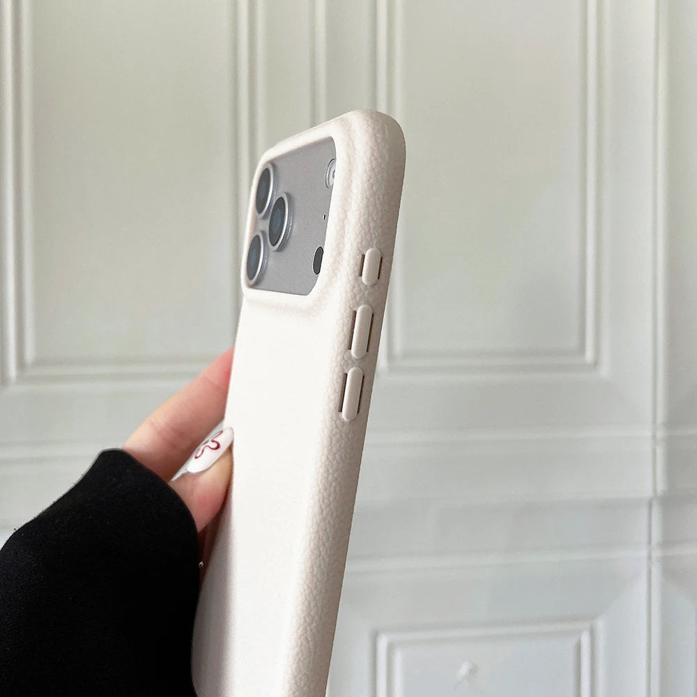 Leather Texture Soft TPU Case for iPhone