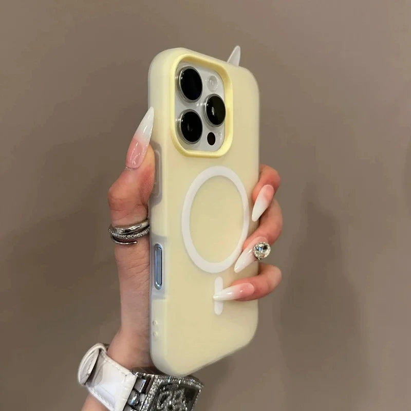 Matte Magnetic Bumper Phone Case – iPhone 11–17, Air, Pro, Max, Plus | MagSafe Compatible