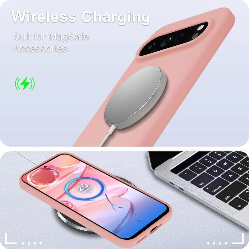 Liquid Silicone Soft TPU Case for Google Pixel 5–10 Pro XL