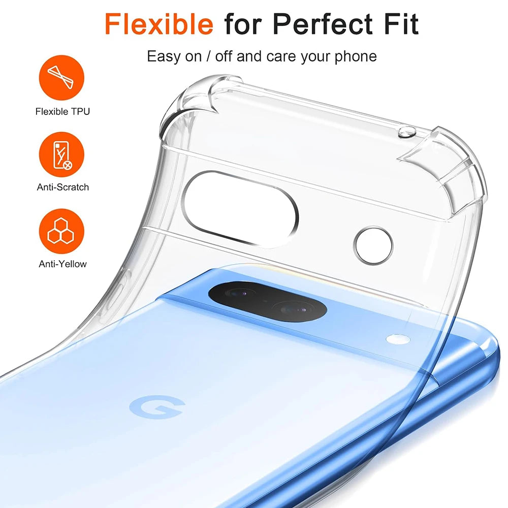 Clear Shockproof Case for Google Pixel 9 / 8 / 7 / 6 Series