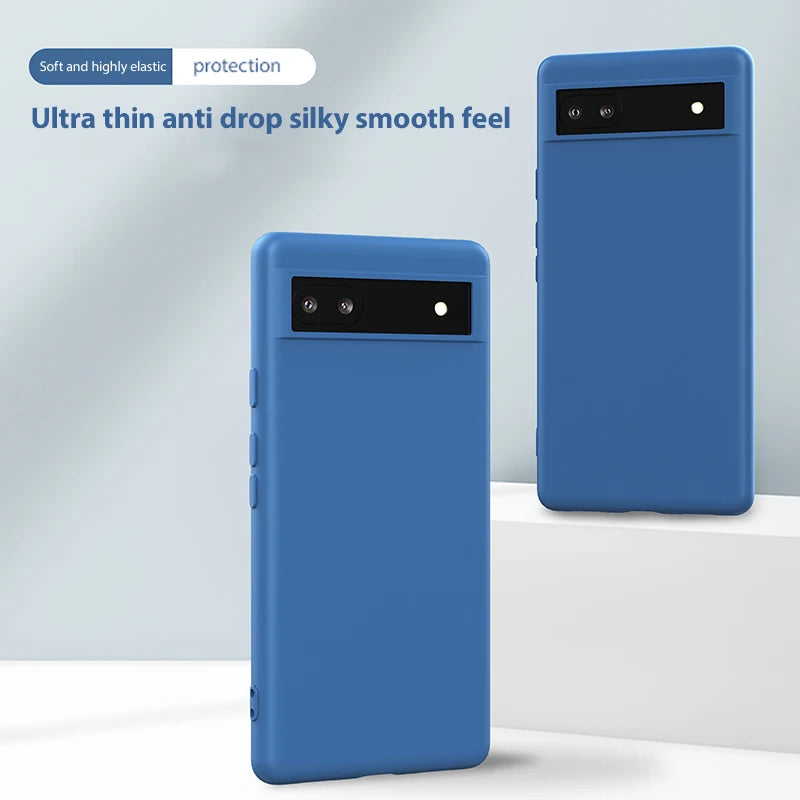Luxury Liquid Silicone Case for Google Pixel 6–9 Pro XL