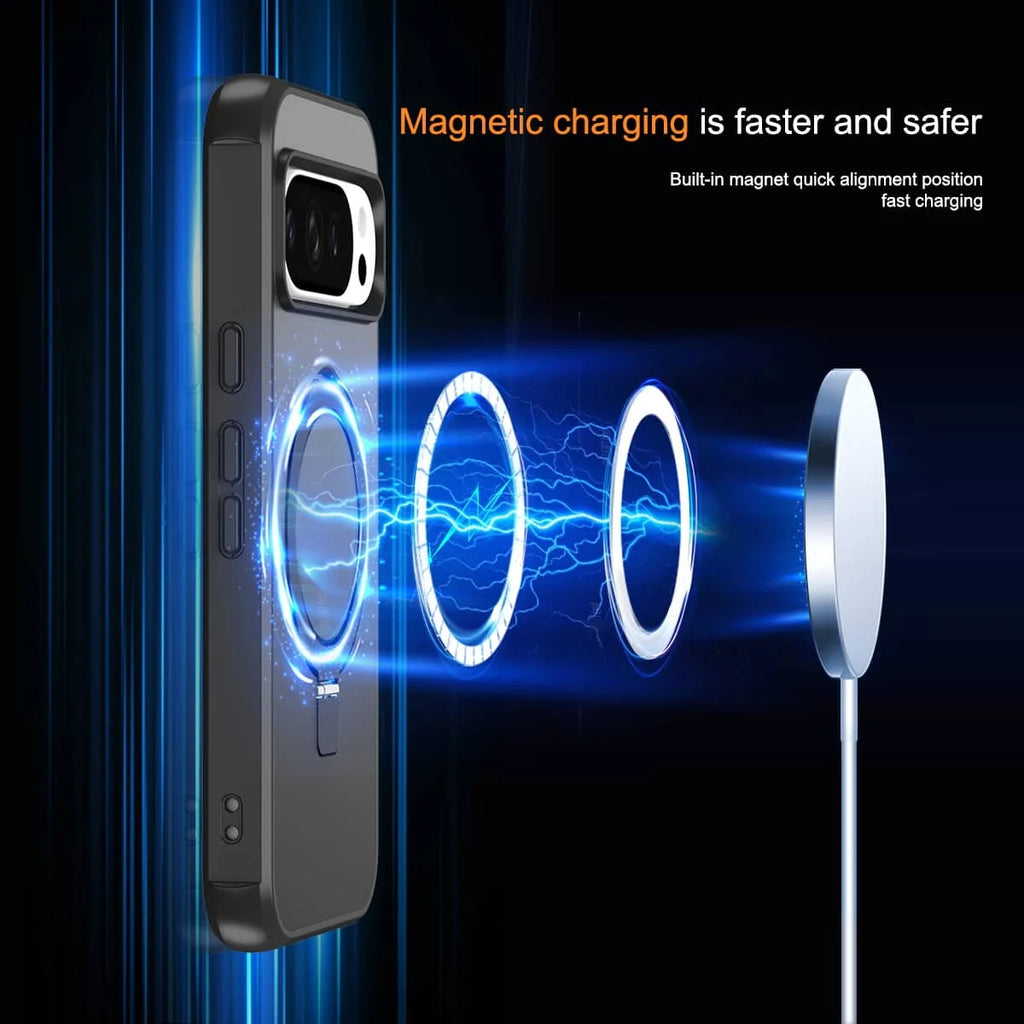 Magnetic Ring Stand Case for Google Pixel — Shockproof Drop Protection Cover
