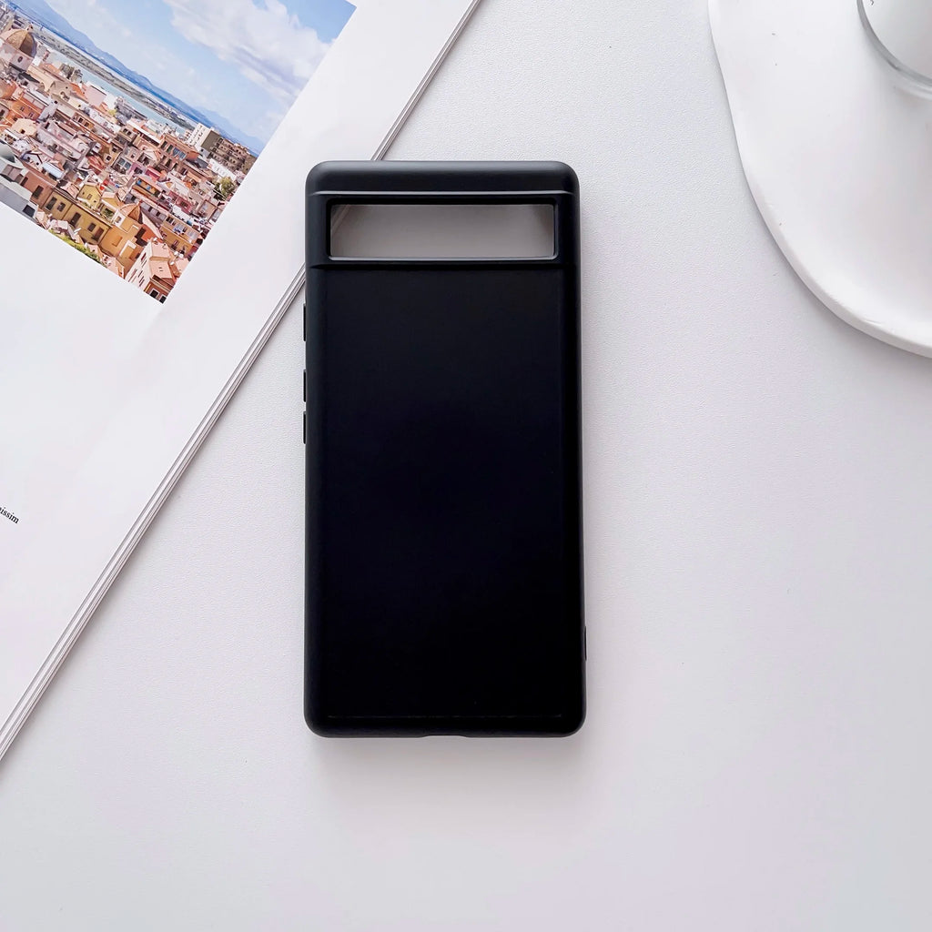 Soft Silicone Case for Google Pixel — Solid Color Matte Slim Cover
