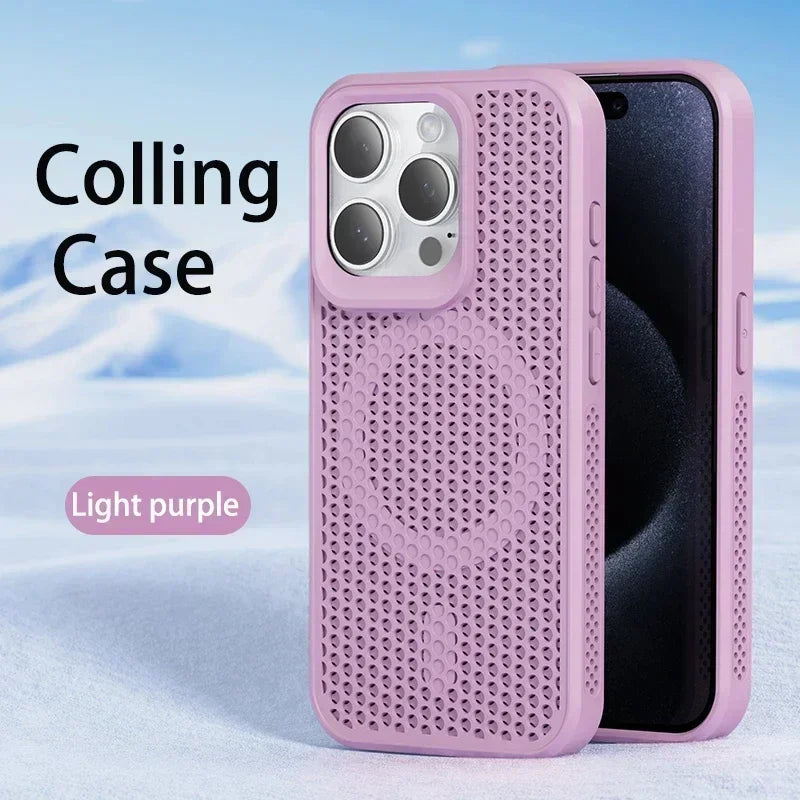 Cooling Heat Dissipation Phone Case for iPhone 17 / 16 / 15 / 14 / 13 / 12 / 11 Series | MagSafe Compatible