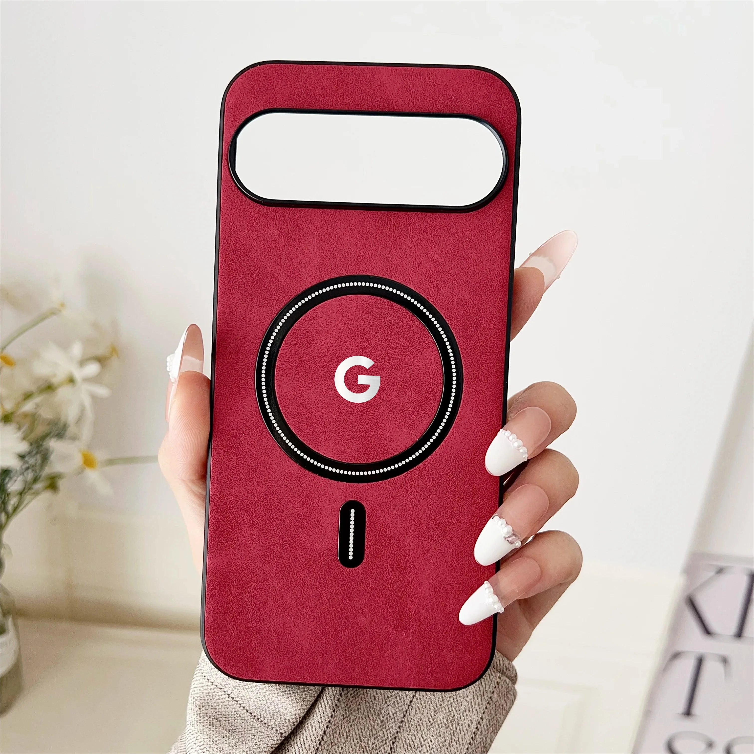 Luxury Leather MagSafe Phone Case for Google Pixel