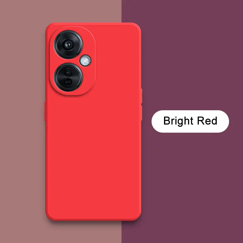 Square-Edge Liquid Silicone Case for OnePlus Nord CE 3 / CE 3 Lite / N30 & OPPO K11x – Full Coverage Shockproof Cover