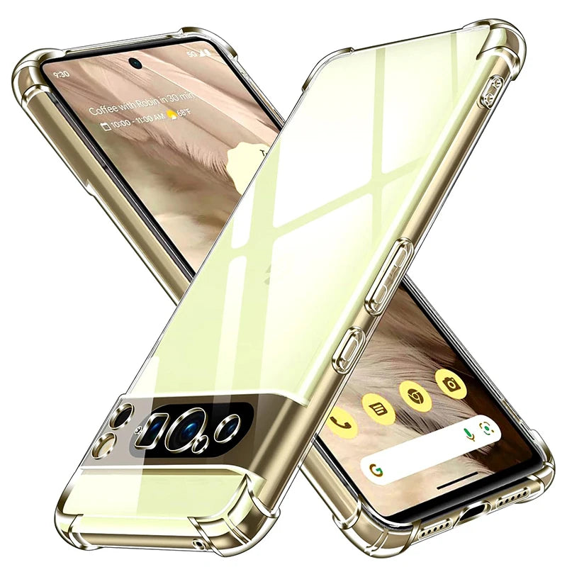 Transparent Silicone Airbag Bumper Case for Google Pixel