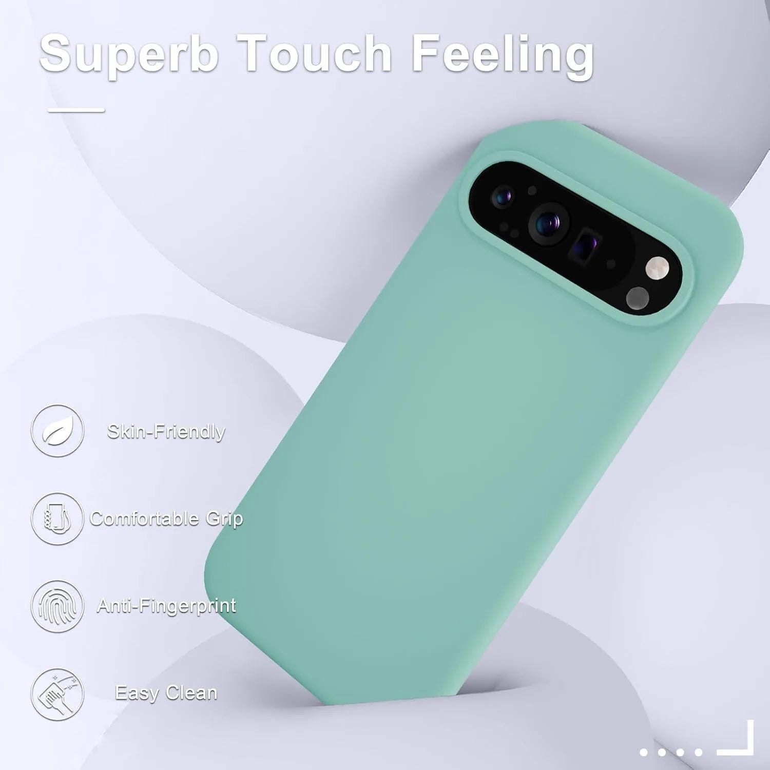 Liquid Silicone Soft TPU Case for Google Pixel 5–10 Pro XL