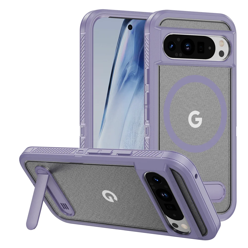 Luxury Folding Stand Magnetic Armour Case for Google Pixel 8 / 8A / 8 Pro / 9 / 9 Pro / 9 Pro XL