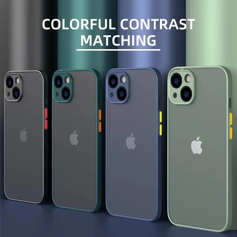 Matte Soft Silicone Case — iPhone 6–15 Series