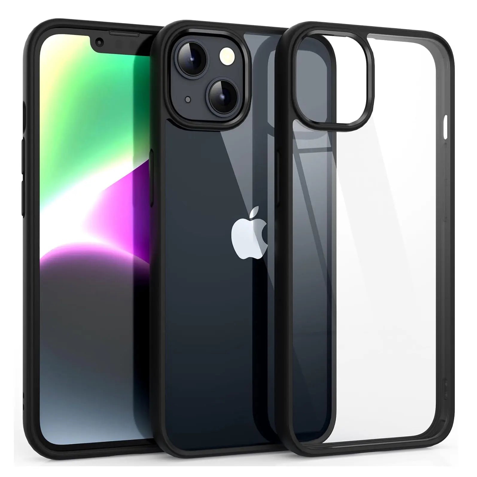Colour Silicone iPhone Case – Transparent Shockproof Bumper Cover