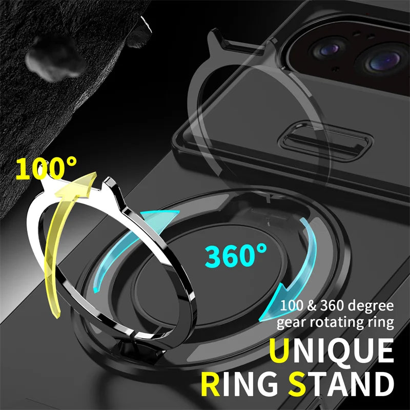 Armor Case with Magnetic Ring Stand for Google Pixel 10 / 9 / 8 / 7 Series