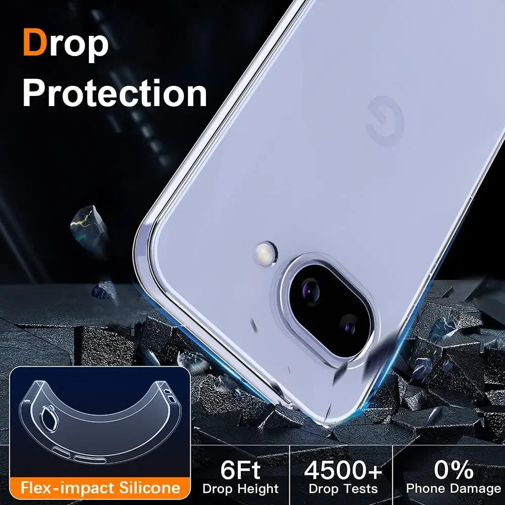 Clear Silicone Case for Google Pixel — Ultra-Thin Transparent Soft Cover