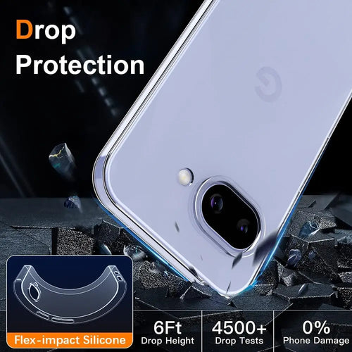 Clear Silicone Case for Google Pixel — Ultra-Thin Transparent Soft Cover