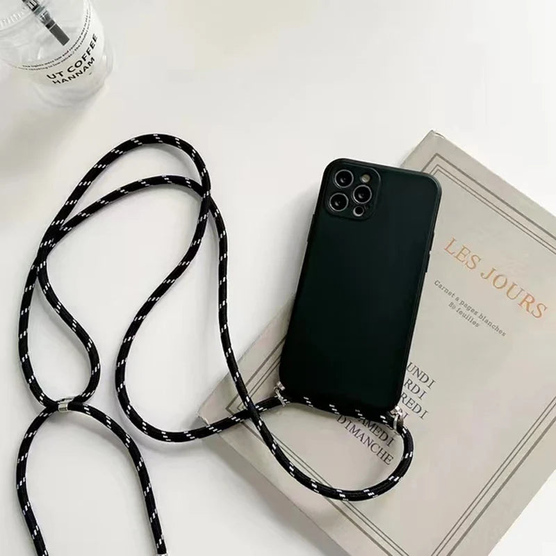 Crossbody Lanyard Silicone Case for Google Pixel 5 / 6 / 6A / 6 Pro / 7 / 7A / 7 Pro / 8 / 8A / 8 Pro / 9 / 9A / 9 Pro / 9 Pro XL / 10 / 10A / 10 Pro / 10 Pro XL