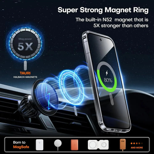 Clear MagSafe Magnetic Case for Google Pixel
