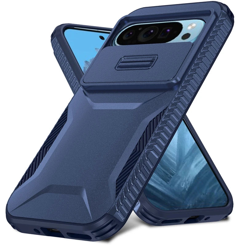 Shockproof Slide Camera Lens Case for Google Pixel 7–9 Pro XL