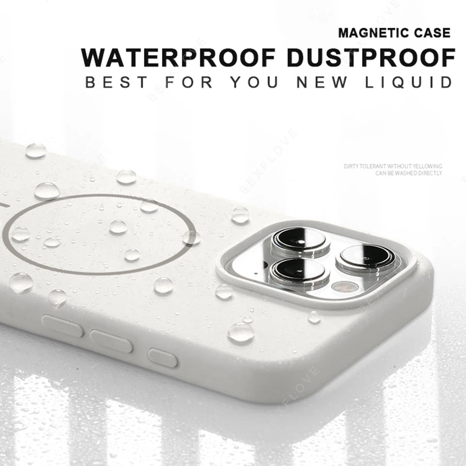 MagSafe Silicone iPhone Case with Lanyard | iPhone 11–16 Pro Max