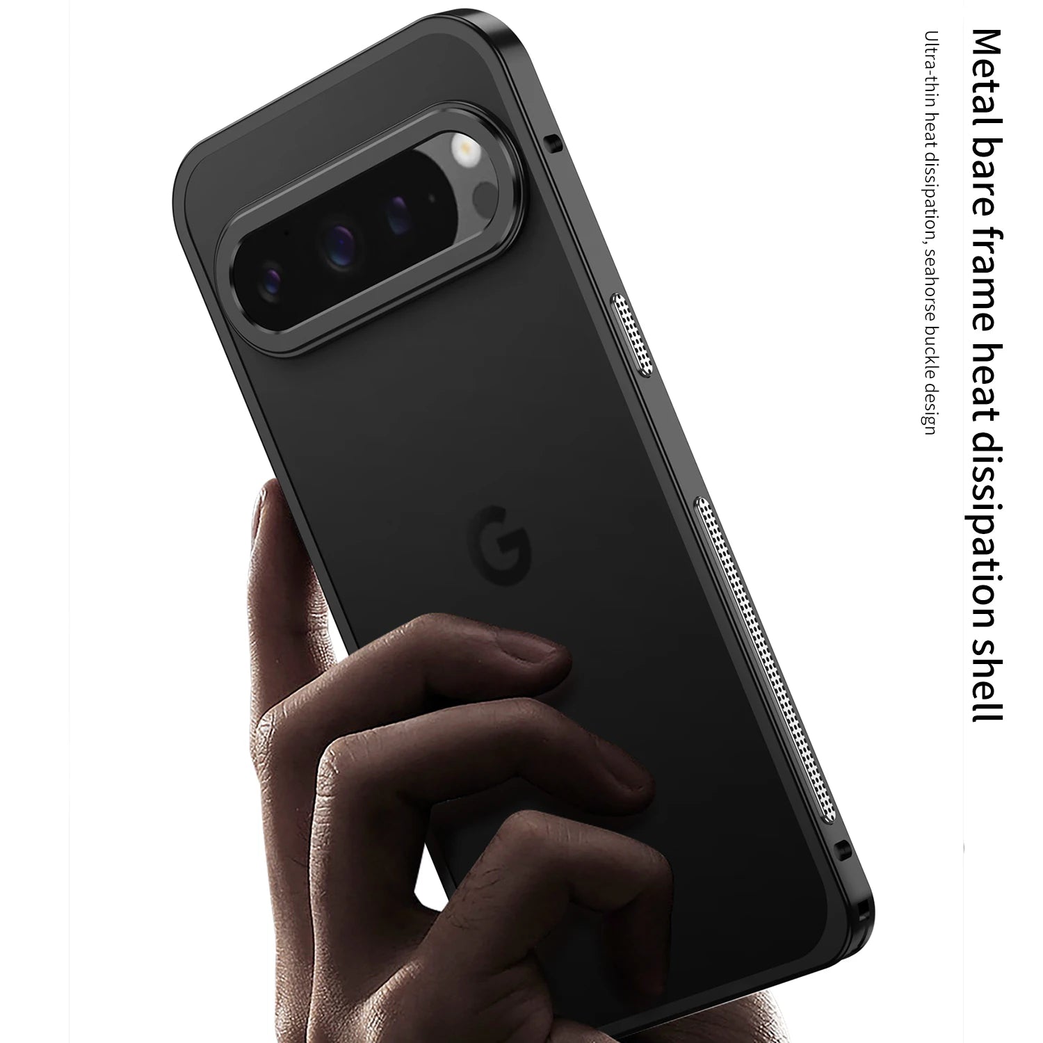 Aviation Aluminum Alloy Bumper Case for Google Pixel 10 / 9 / 8 / 7 Series with Metal Lens Cover