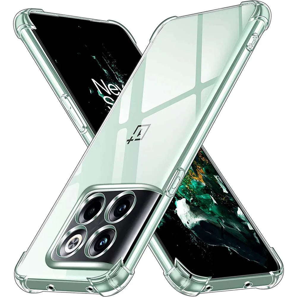 Clear Silicone Case for OnePlus — Thick Shockproof Transparent Soft Cover