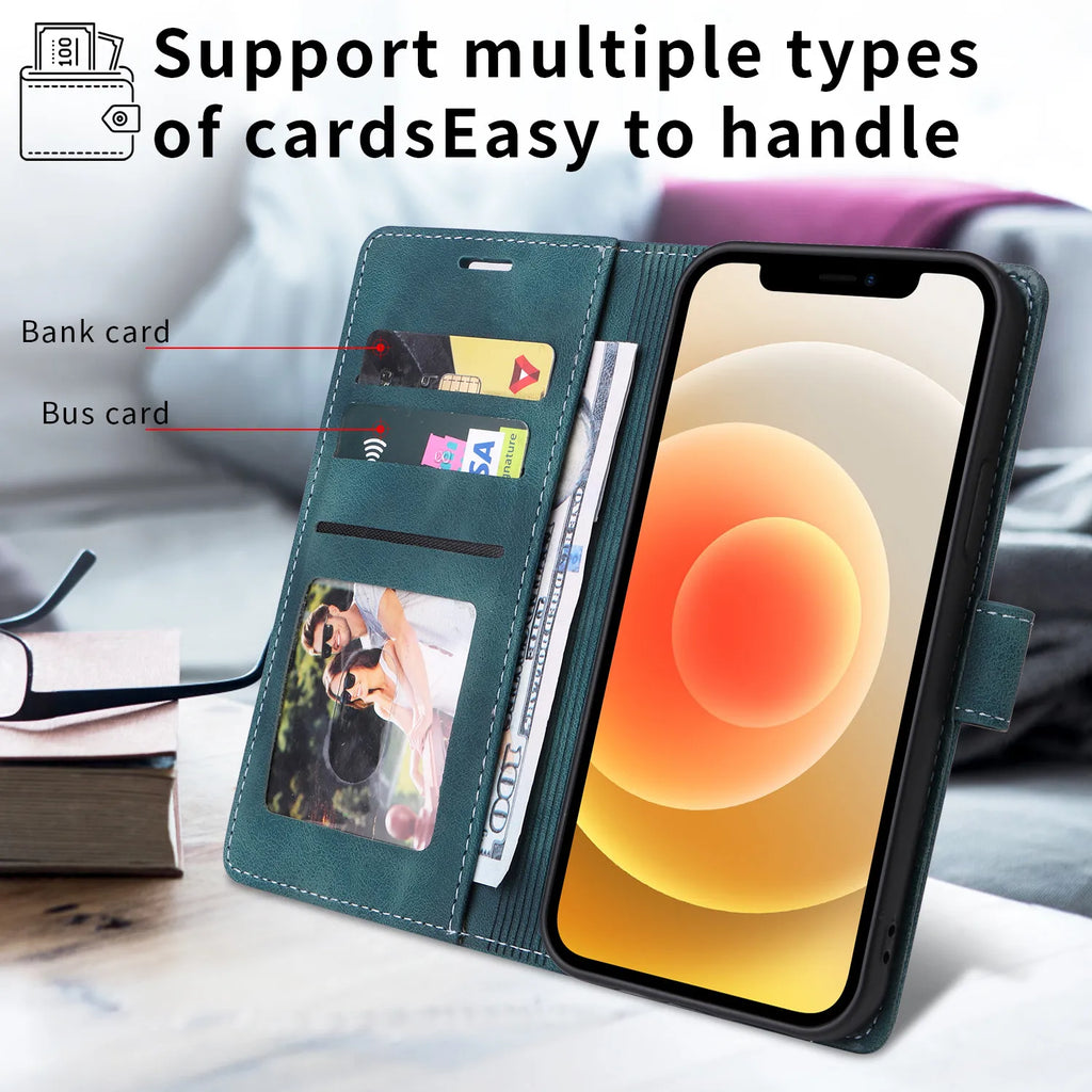 Samsung Galaxy PU Leather Flip Wallet Case