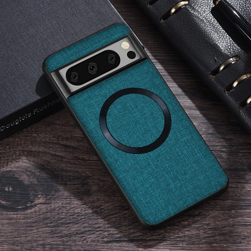MagSafe Fabric Cloth Case for Google Pixel 6–10 Series