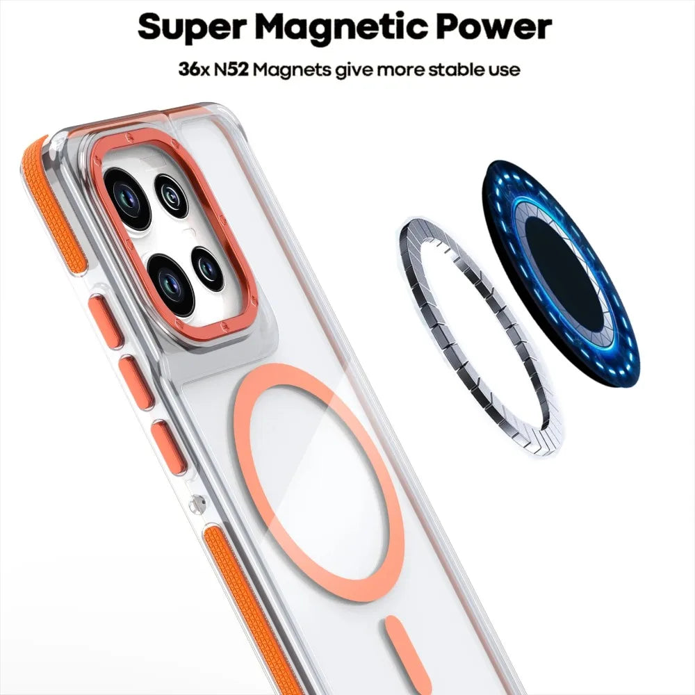 Magnetic Clear Case for Motorola Edge & Moto G Series