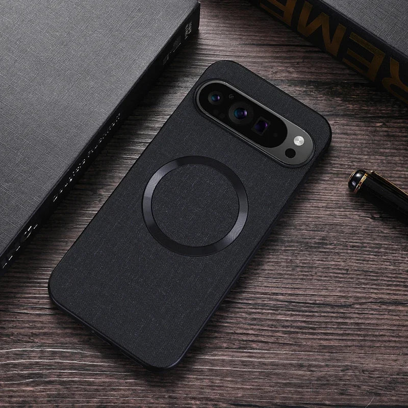 Fabric Cloth MagSafe-Compatible Case for Google Pixel 6–11 Series