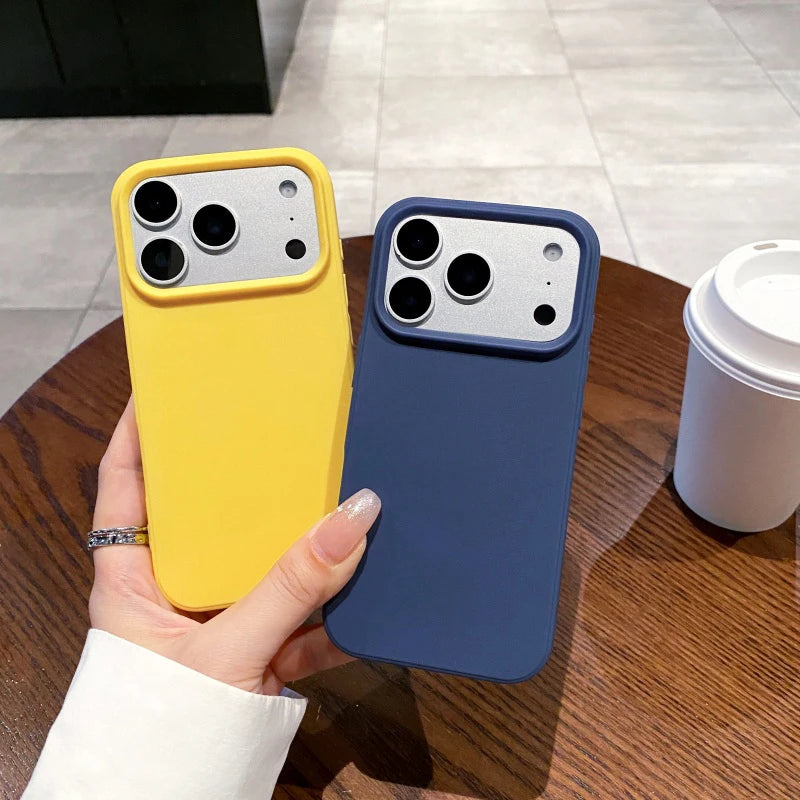 Matte Silicone Case for iPhone — Soft TPU Candy Color Cover