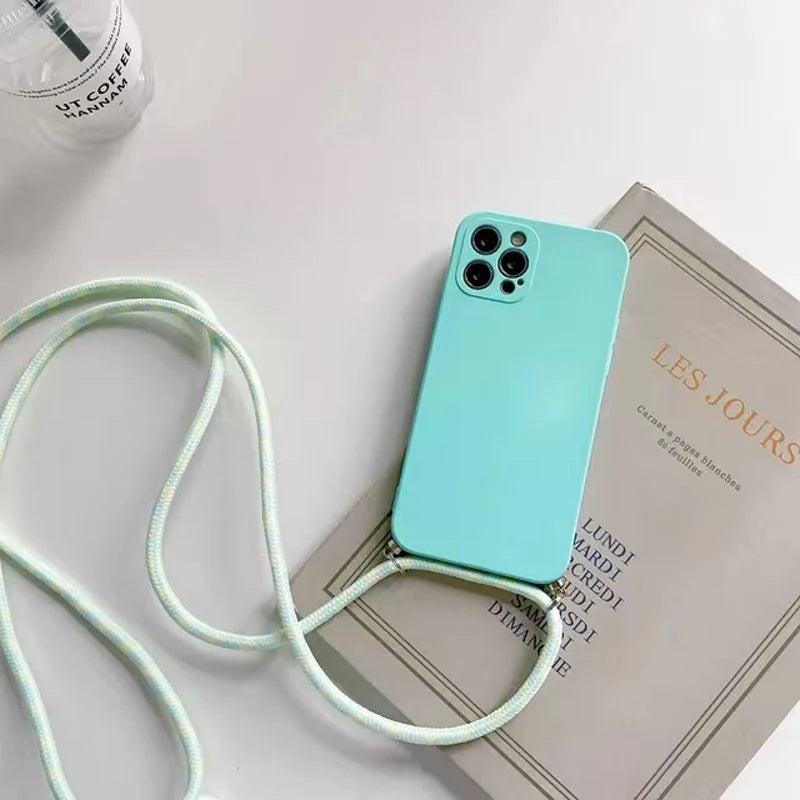 Crossbody Lanyard Silicone Case for Google Pixel 5 / 6 / 6A / 6 Pro / 7 / 7A / 7 Pro / 8 / 8A / 8 Pro / 9 / 9A / 9 Pro / 9 Pro XL / 10 / 10A / 10 Pro / 10 Pro XL
