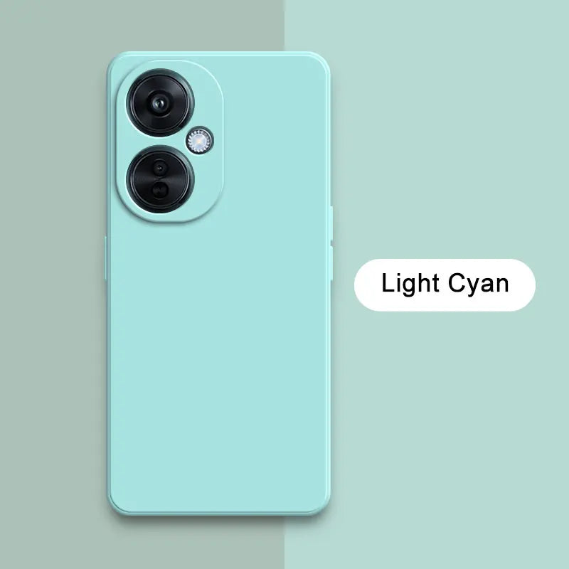 Square-Edge Liquid Silicone Case for OnePlus Nord CE 3 / CE 3 Lite / N30 & OPPO K11x – Full Coverage Shockproof Cover