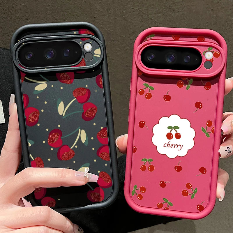 Cherry Print Soft TPU Case for Google Pixel — Shockproof Silicone Cover