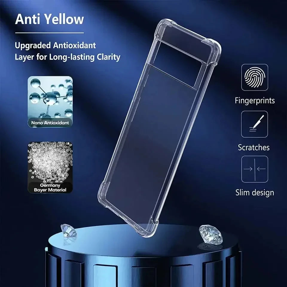 Ultra-Thin Transparent Silicone Case for Google Pixel