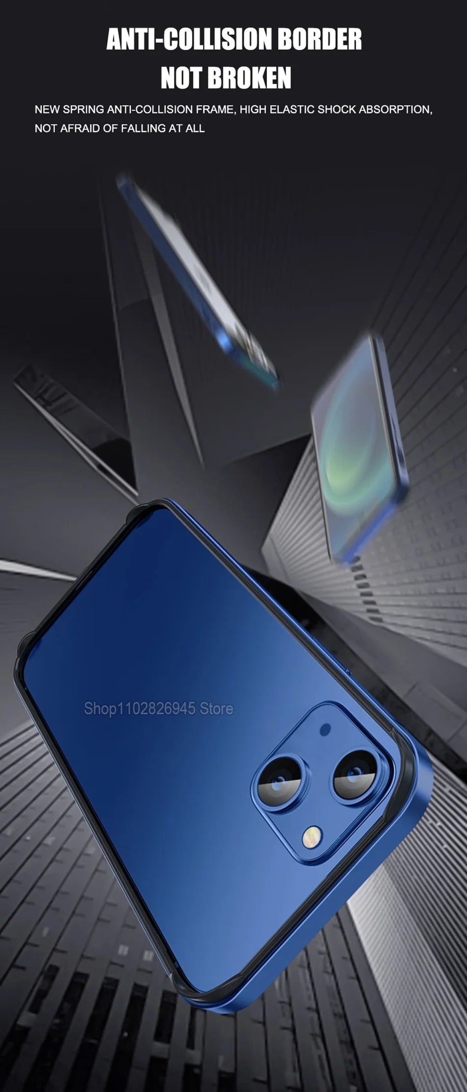 iPhone Aluminum Bumper Case – Hybrid Metal & Silicone Frame