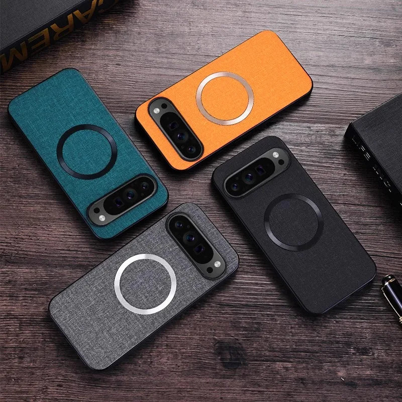 MagSafe Fabric Cloth Case for Google Pixel 6–10 Series