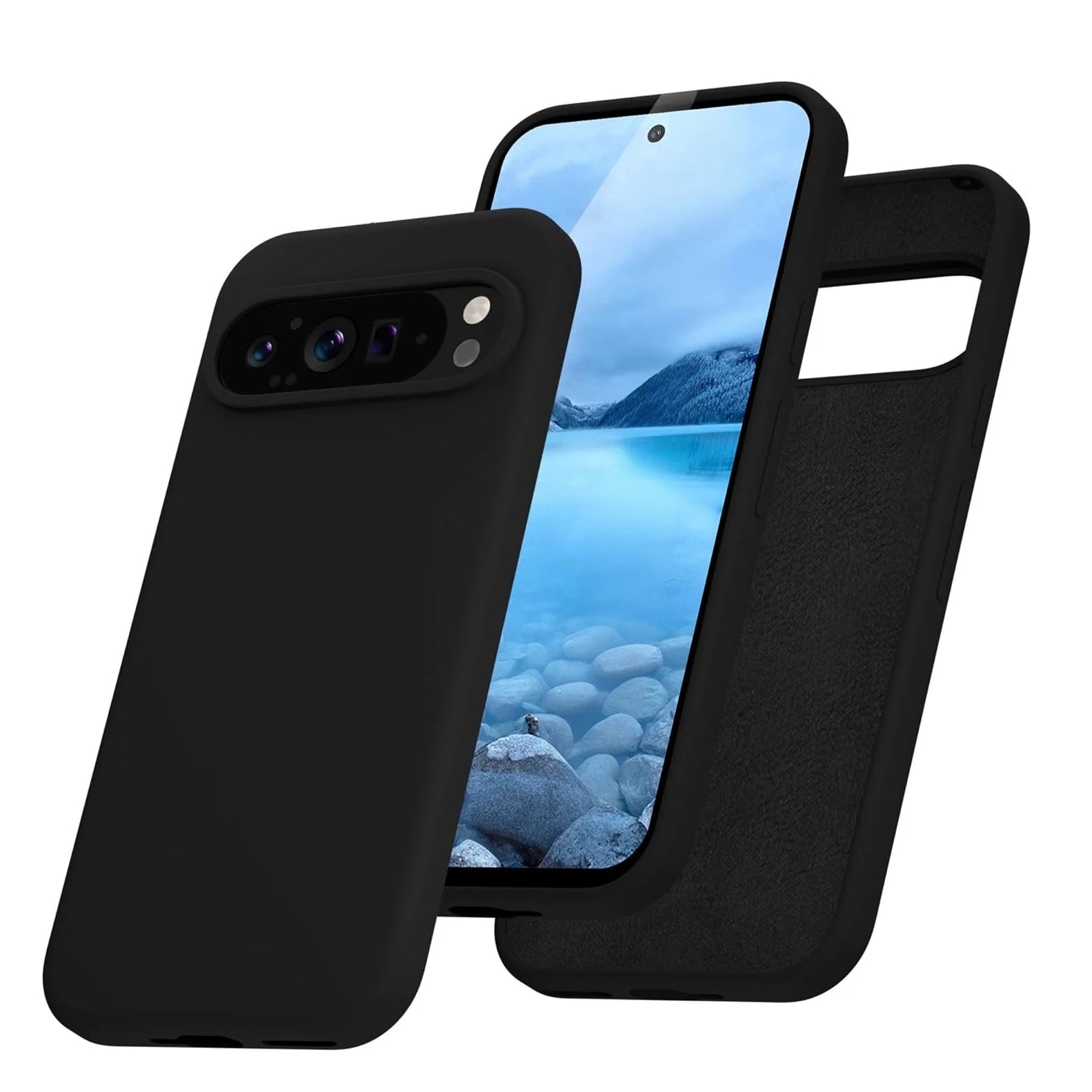 Liquid Silicone Soft TPU Case for Google Pixel 5–10 Pro XL