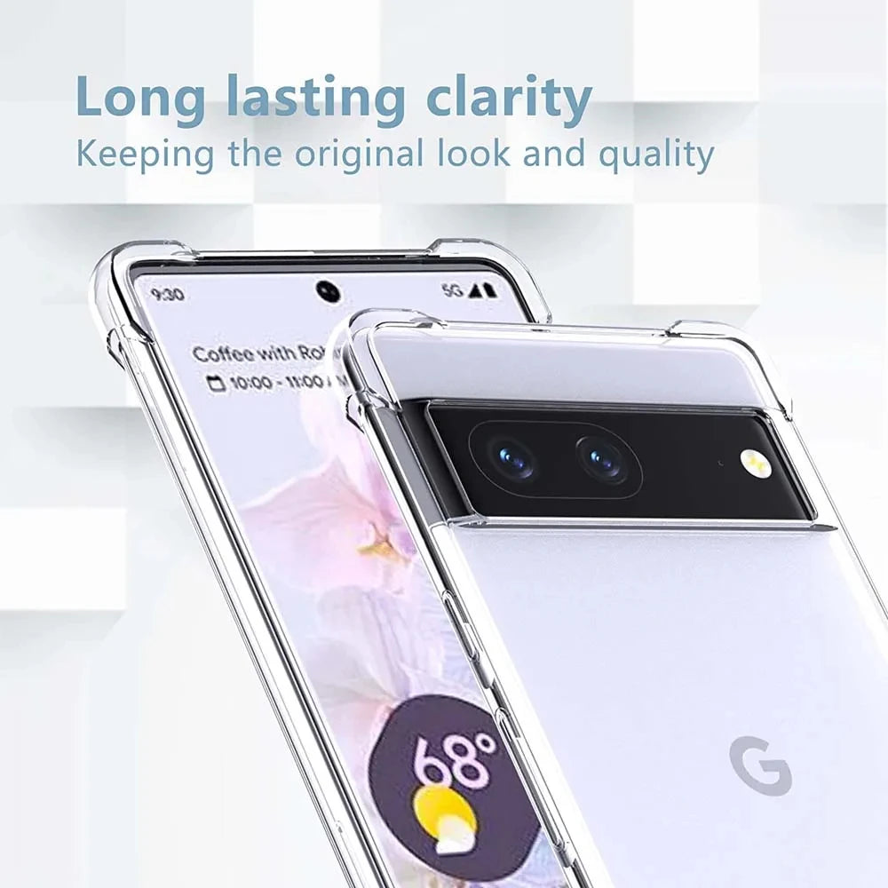 Ultra-Thin Transparent Silicone Case for Google Pixel