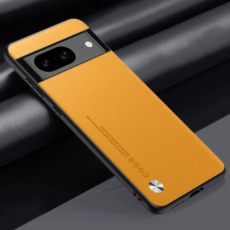 Carbon Fiber Leather & Silicone Case for Google Pixel