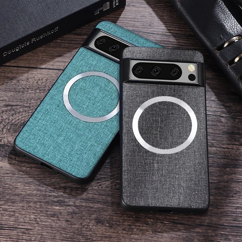 MagSafe Fabric Cloth Case for Google Pixel 6–10 Series