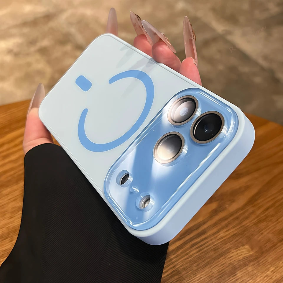 Magnetic MagSafe Phone Case for iPhone 12 13 14 15 16 17 / Pro / Pro Max / Air — Matte Shockproof Silicone Cover
