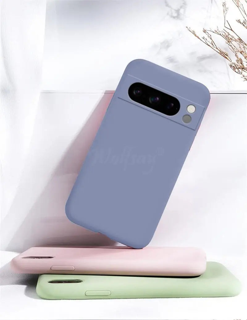Liquid Silicone Soft TPU Case for Google Pixel 6–10 Pro XL