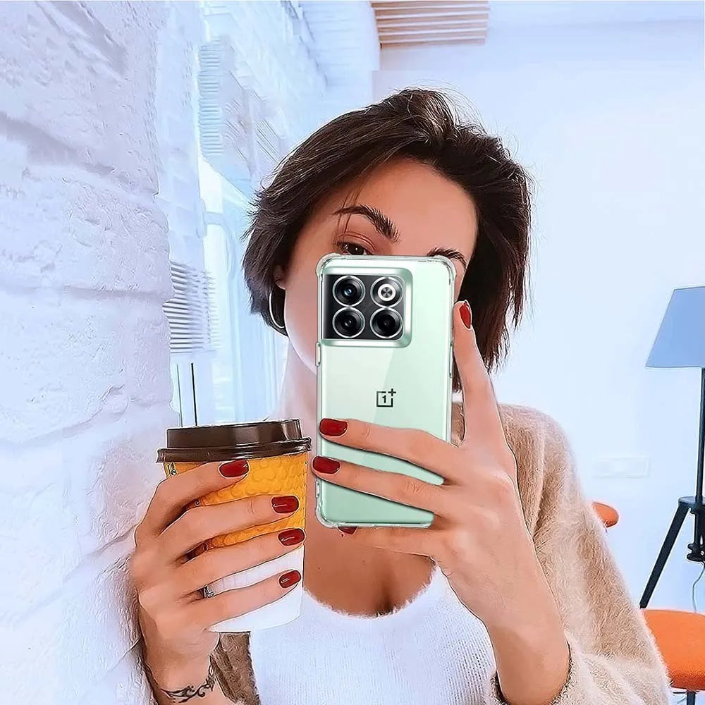 Clear Silicone Case for OnePlus — Thick Shockproof Transparent Soft Cover