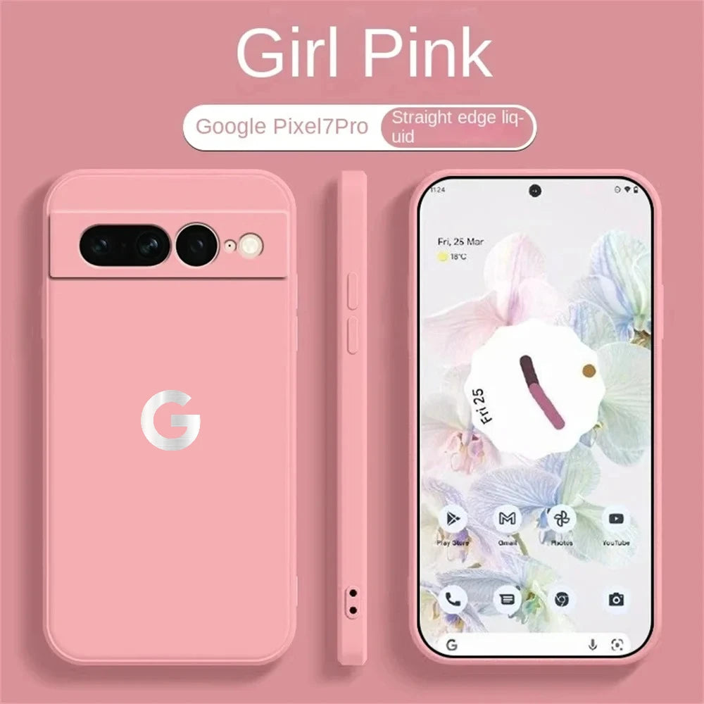 Ultra Slim Liquid Silicone Case for Google Pixel 6–10A Series